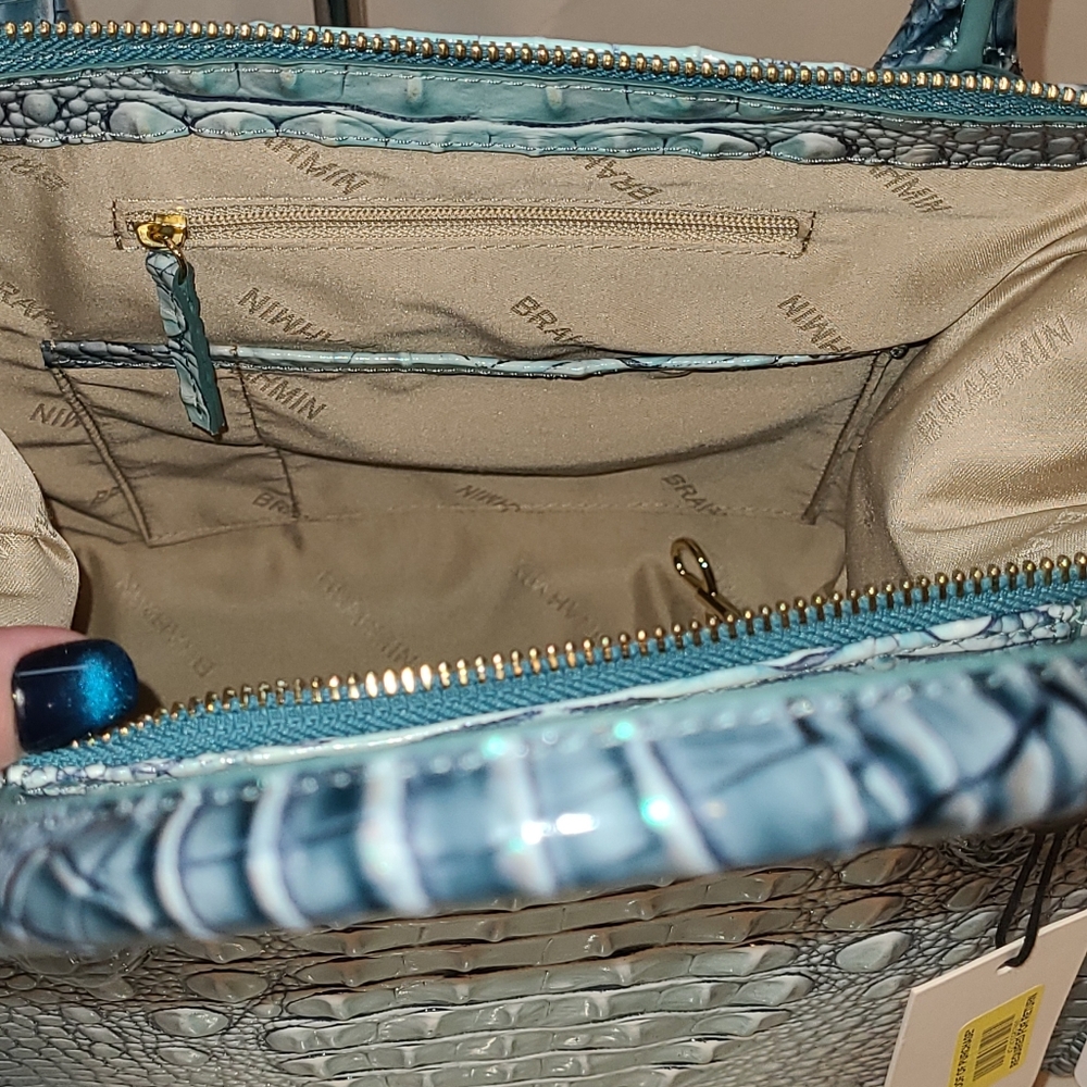 NWT Brahmin Small Caroline Spearmint Ombre Melbourne - Picture 13 of 14